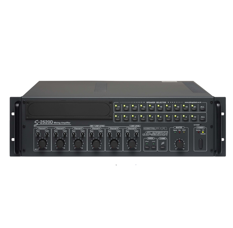 Multi-zone digital mixing amplifier