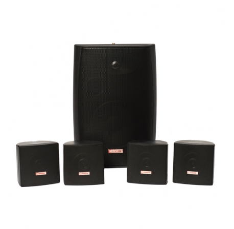 PACK 150 N - Kit de sonorisation pour commerces avec enceintes noires