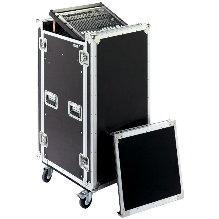Flight case 19" à roulettes de 12U à 20U