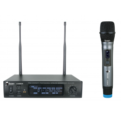 UHF set with handheld microphone and receiver box