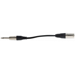 Connection cable - JACK 6.35 MALE MONO / XLR 3P MALE - 1 m