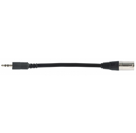 Connection cable with MINI JACK 3.5 MALE and XLR 3P MALE of 3 m