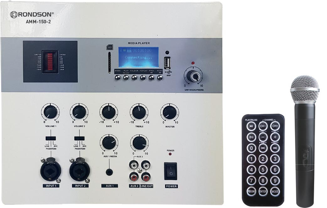 Wall-mounted amplifier 150 W with case 