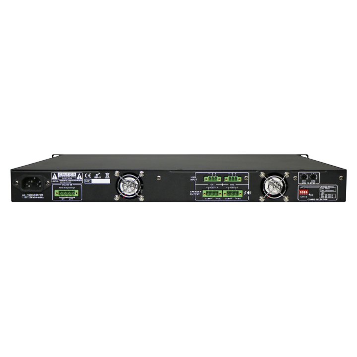 PA-2240DC - Amplificateur de puissance 2 x 240 W Class D - face arrière