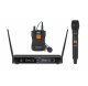 BE-1020/MIC/BP - Ensemble récepteur double UHF avec 1 micro main et 1 micro-cravate