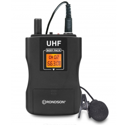 Transmitter housing with lapel microphone compatible with the BE-1040 receiver