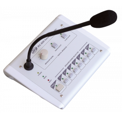 Multi-zone call microphone console