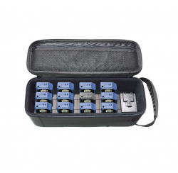 Pack “sistemas de guia” WT-100E, maletin cargador de baterias con 1 transmisor y 11 receptores