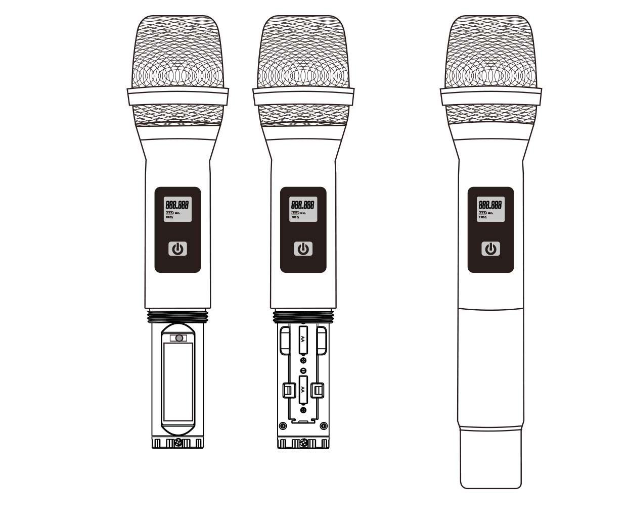 Ensemble double UHF avec 1 micro à main et 1 micro-cravate RONDSON  BE-5038/H-83/PT-10 : Performances sans fil supérieures pour u