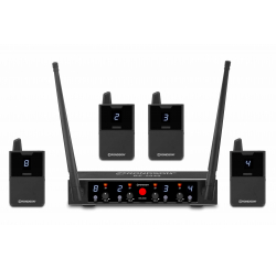 Ensemble récepteur double avec 2 micros à main