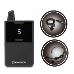 Transmitter housing with lapel microphone compatible with receiver BE-1020