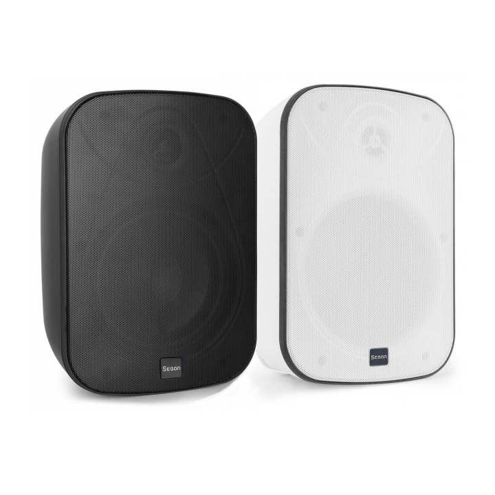 Weatherproof wall-mounted compact loudspeakers 40W