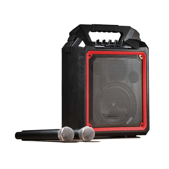 Enceinte amplifiée 100 W avec 2 micros UHF et USB, SD ,MP3 et BLUETOOTH