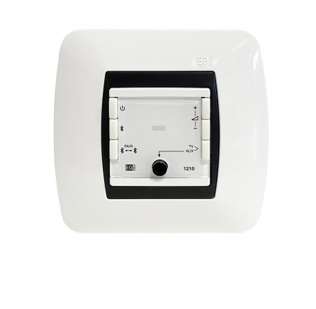 Amplificateur mural 2 x 2 W Bluetooth avec entrées AUX/TV.