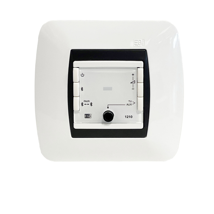 Amplificateur mural 2 x 2 W Bluetooth avec entrées AUX/TV.