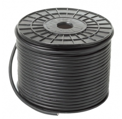 Câble haut parleurs en bobine de 100m en 2 x 2,5 mm² noir