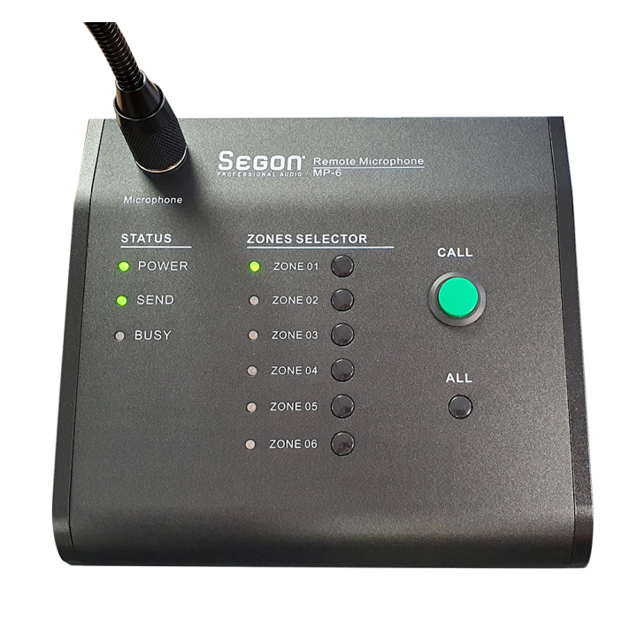 Microphone console for the AME-120 amplifier series...