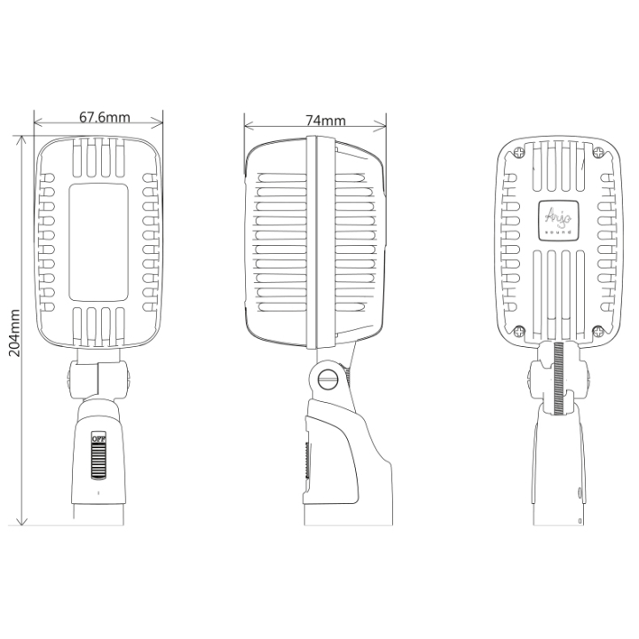 AR-TIST Microphone Dimensions