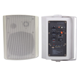 Altavoces activos 2 vias, compuesto de un altavoz activo y de un altavoz pasivo