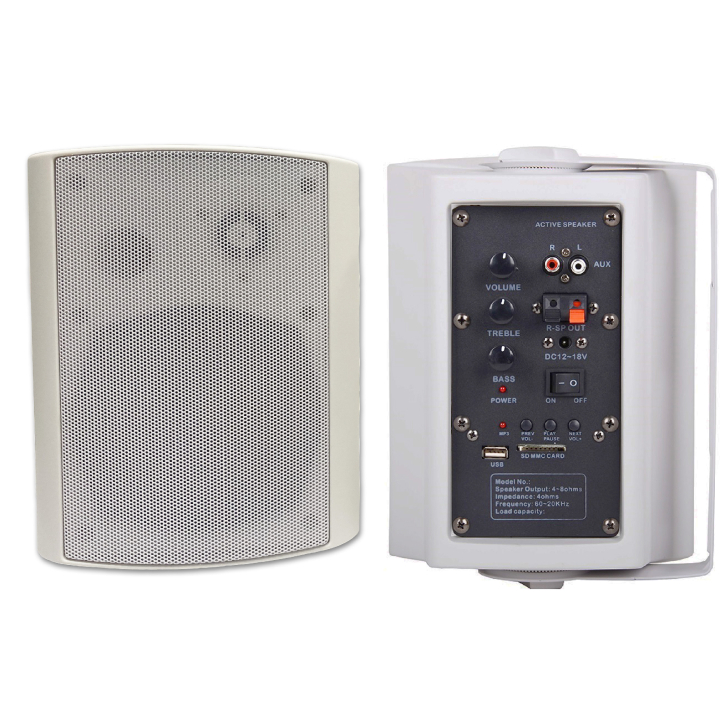 B-10AB - enceinte murale active et passive 2 x 20 w