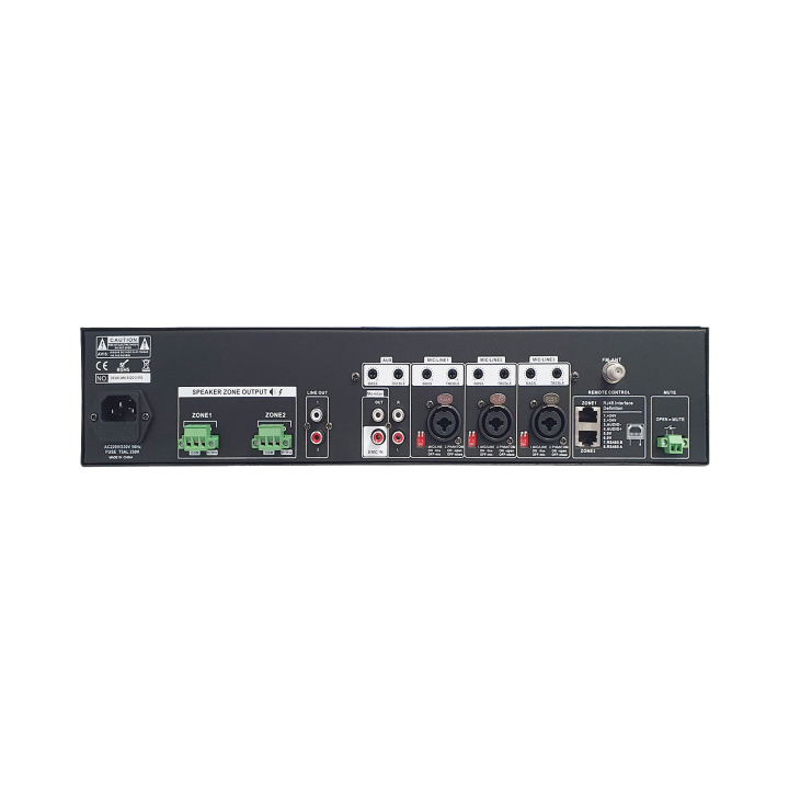 AM-2120-2 - ampli 100V avec pupitre micro et platine