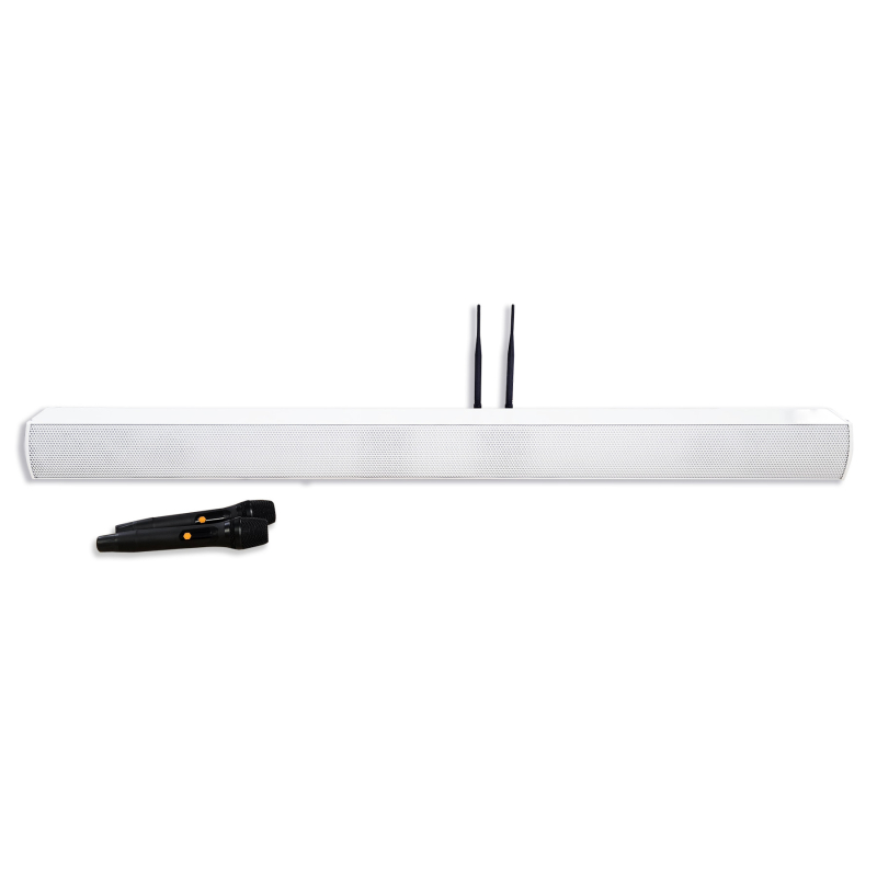 240W amplified soundbar column + wireless microphones & Bluetooth ...