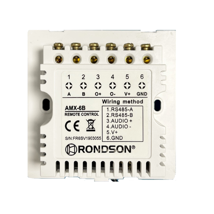 AMX-6B Connectique Platine murale pour amplificateurs AMX