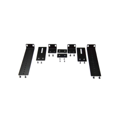 2U brackets for 19" rack mounting compatible with amplifier series AM N