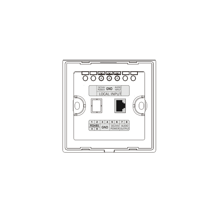Wall-mounted board for AM-4240D amplifier series