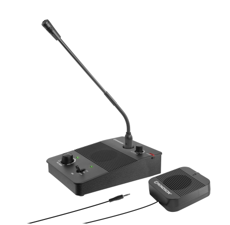 Pupitre microphone amplifié