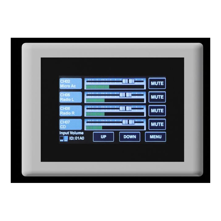 Wall-mounted source and volume selection board (MATRIX)