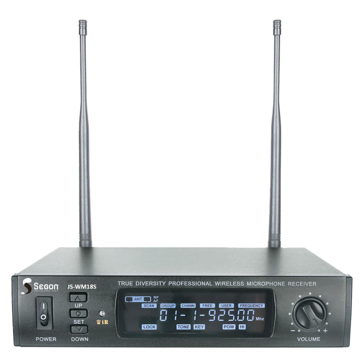Ensemble UHF avec microphone cravate et boitier récepteur
