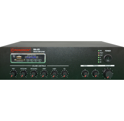 Amplificador-Mezclador de 60W en línea de 100V