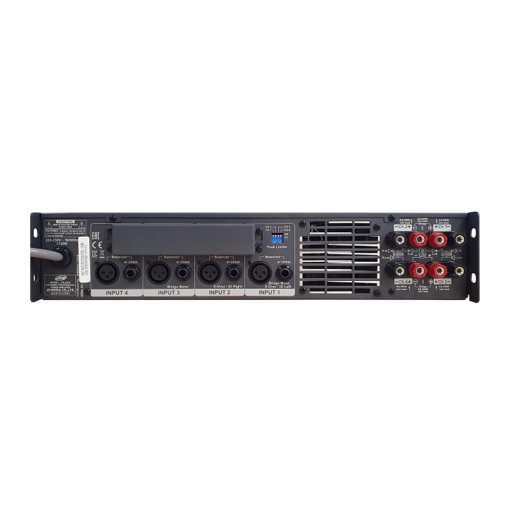 Amplificateur de puissance professionnel 4 canaux