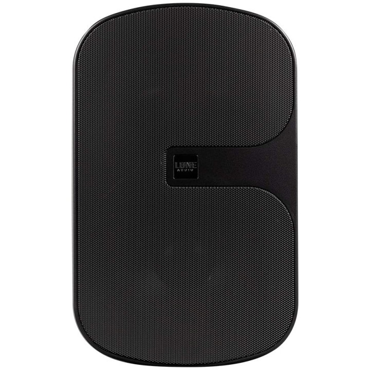LA-WMS8 - Paire d'enceintes murales 2 voies 120W noire - Face avant