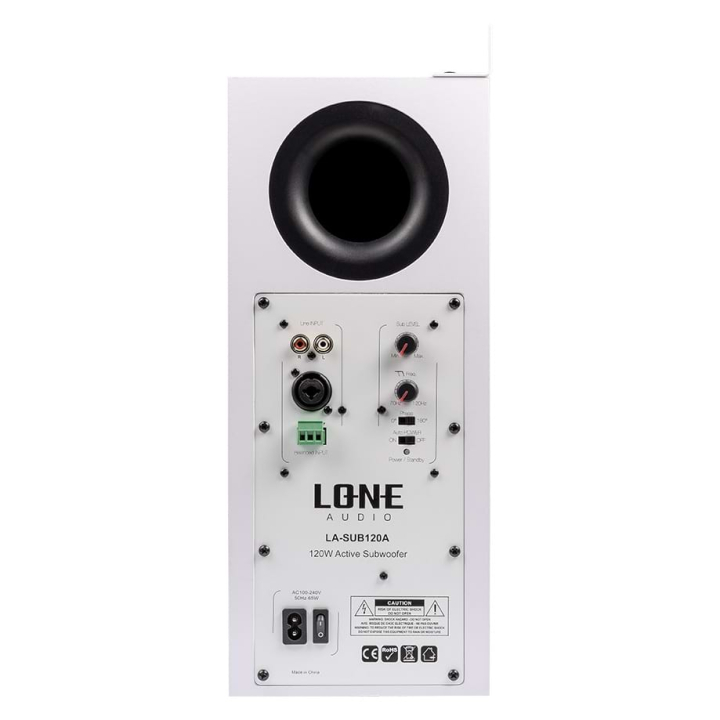 LA-SUB120A Caisson subwoofer actif class D de 120W - Face arrière