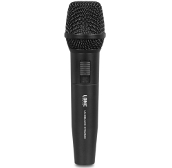 Micrófono de mano dinámico con cable negro (cable de 5 m incluido)