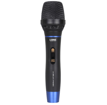 LA-MBLUE - Microphone à main filaire bleu