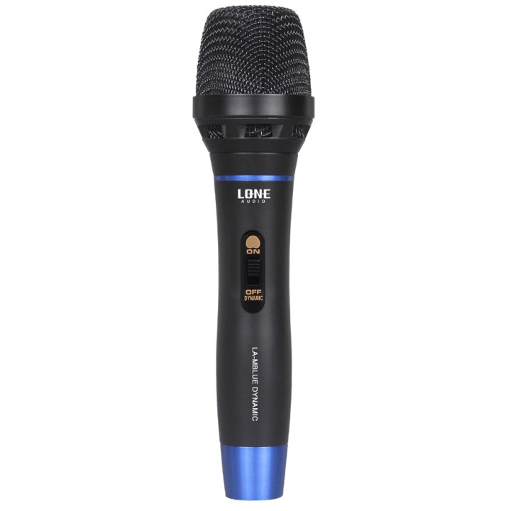 LA-MBLUE - Microphone à main filaire bleu