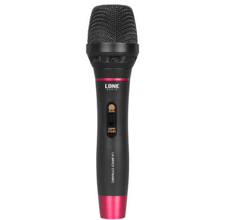 LA-MRED - Microphone à main filaire rouge