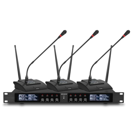 Ensemble récepteur double avec 2 micros à main