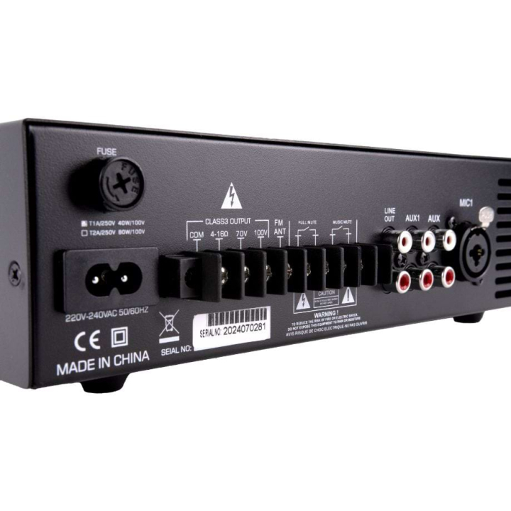 Amplificador mezclador multimedia de 40 W