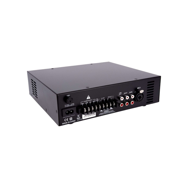 AM-40D Amplificateur mélangeur multimédia 40W en 100V - Face arrière coté