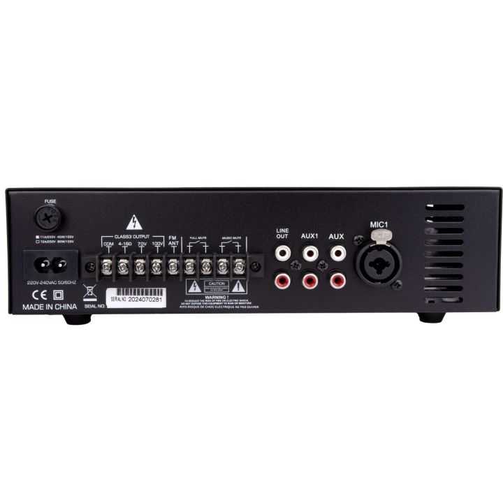 Amplificador mezclador multimedia de 40 W
