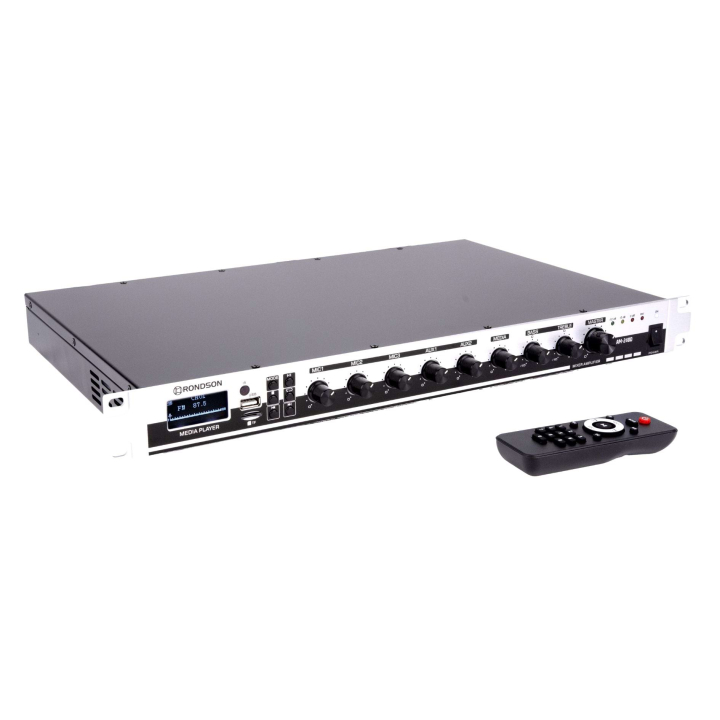 AM-240D Amplificateur mélangeur multimédia 240W en 100V - 19" 1U - Dessus