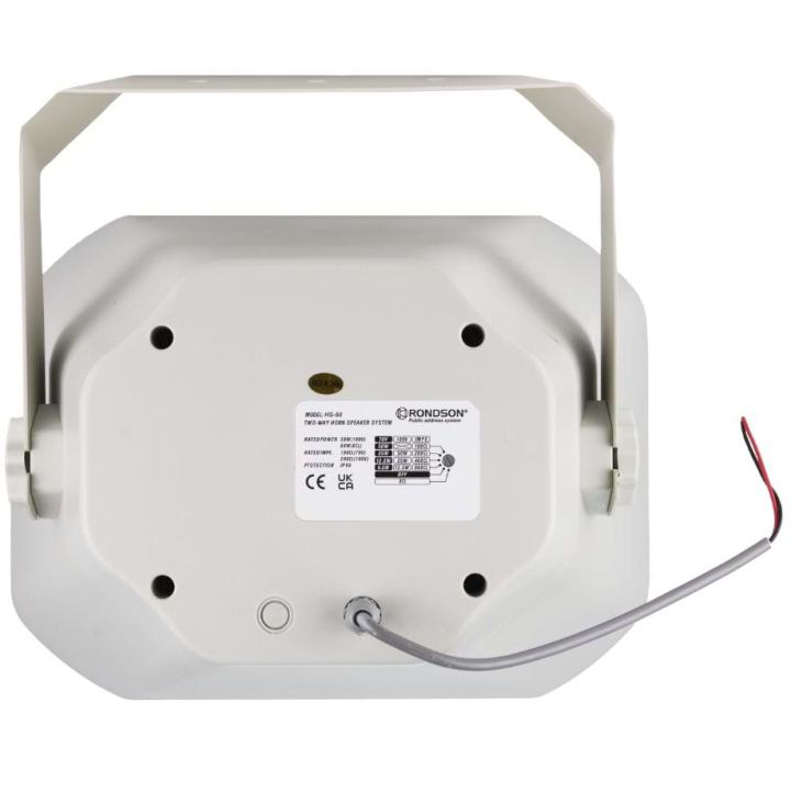 HS-50 Projecteur de son à pavillon 2 voies 50W - Face arrière