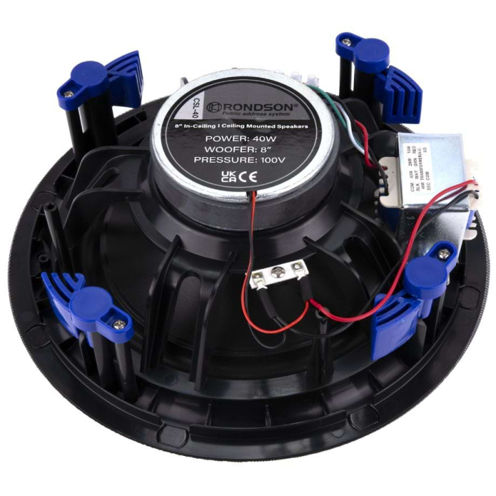 CSL-40 Haut-parleur plafond encastrable 40W - Face arrière dessous