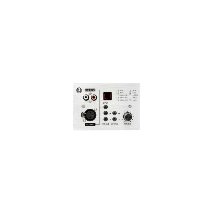 AMX-4 series wall-mounting stage for microphone input, audio sources and Bluetooth