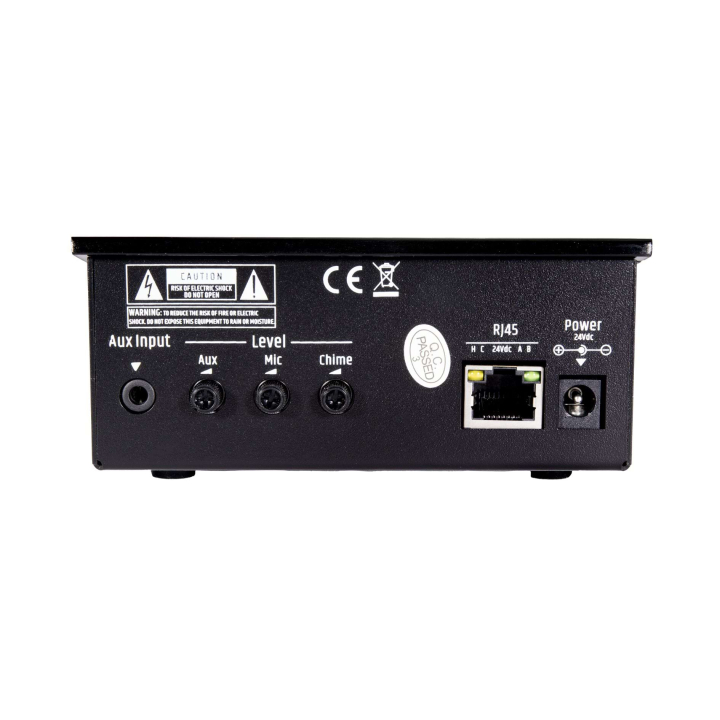 Microphone pupitre d'appel 4 zones pour serie MX-404 - Face arrière
