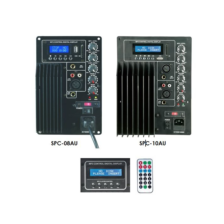 Enceintes actives avec USB et télécommande